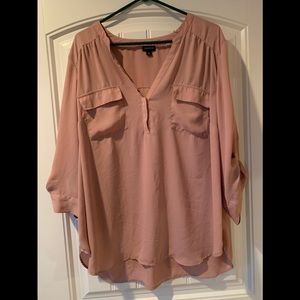 Pink/mauve Blouse 3X from Torrid